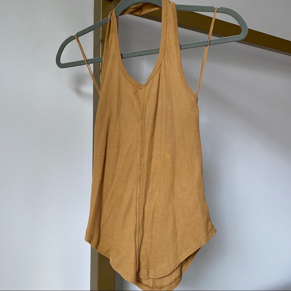 Free people mustard halter- small